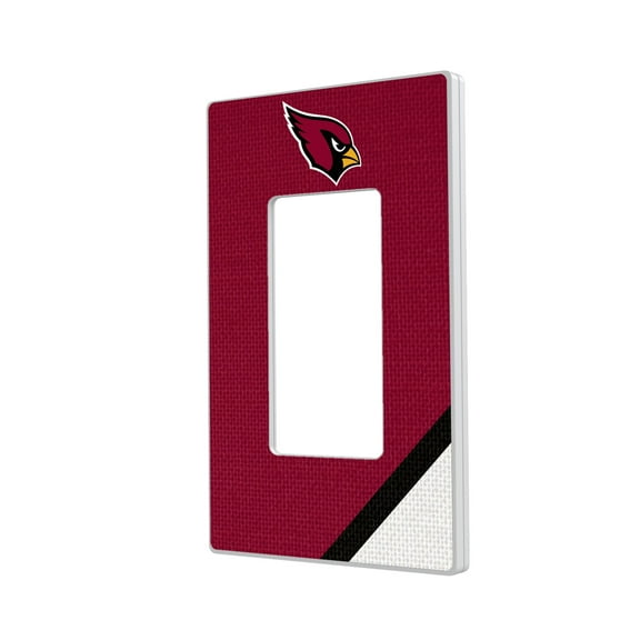 Arizona Cardinals Diagonal Stripe Single Rocker Light Switch Plate