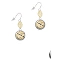 thumbnail image 2 of Delight Jewelry Silvertone Domed Music - Clarinet Goldtone Leaf French Earrings, 2 of 4