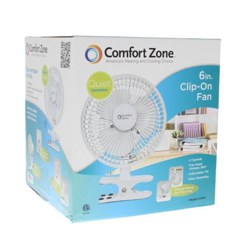 6 Mini Fan Small Compact Portable Desk Table Clip Electric Personal Air 2-Speed