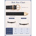 thumbnail image 2 of Punplita Women’s Braided Belt Coffee Belt for Jeans Woven Waist Belt for Casual, 2 of 5