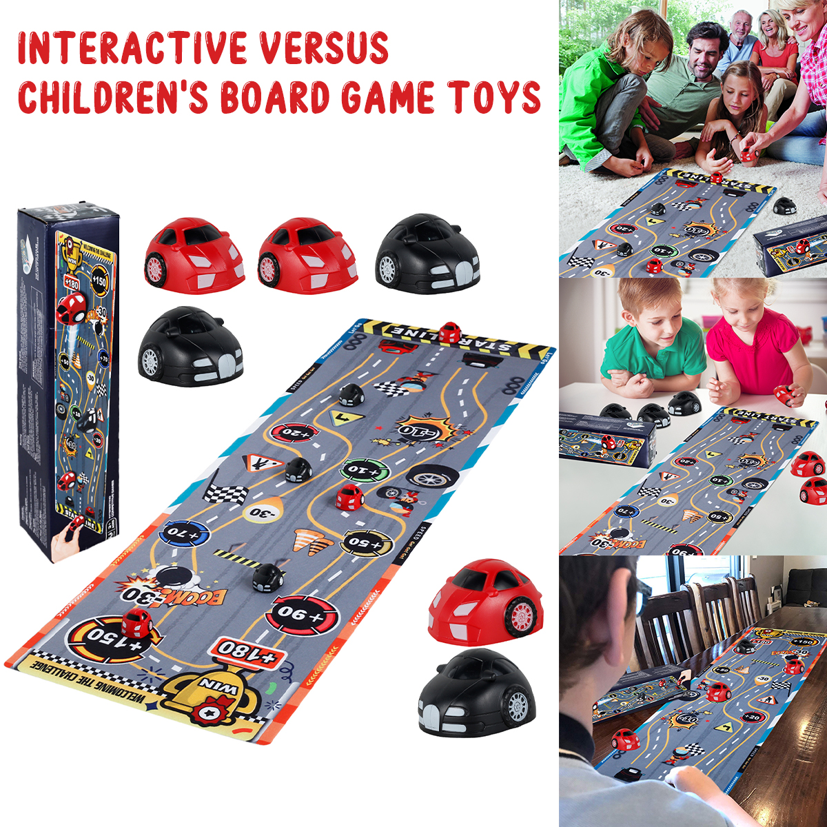 Keyohome Table Top Car Game Toy Kit Fun Interactive Board Games with