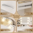 thumbnail image 6 of Makeapile 1 Piece Adult Contemporary LED Lights Vanity Table Set White Solid Color, 6 of 8