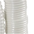 thumbnail image 5 of DecMode 4"W, 11"H Dimensional Ribbed White Ceramic Vase with Varying Shapes, Set of 3, 5 of 13