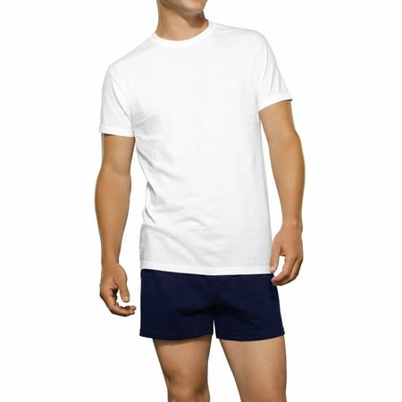 Fruit of the Loom Big Men's Classic White Crew Extended Sizes, 3 Pack