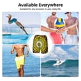 thumbnail image 7 of Kdxio Yellow Mandala Print Men'S Swim Trunks With Compression Liner 7 Inch Inseam Quick Dry Swim Shorts, 7 of 7