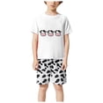 thumbnail image 5 of JUMEYU Toddler Boys Pajamas Short Sets Toddler Boys Pajamas Kids Summer PJS Truck Children Excavator Jammies Short Sets 5T 6T (White,5-6 Years), 5 of 6