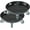 14", variant on 10" Heavy Duty Plant Dolly with Wheels, 160lbs Metal Rolling Plant Stand with Casters, Round Wheeled Planter Caddy Roller Base Carry Potted Tree Flower Pot for Indoor Outdoor Garden, 3 Pack, Black