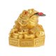 thumbnail image 4 of Elegant Gold Office Toad Decor Resin Figurine Feng Shui Desktop Sculpture Home Accessory for Prosperity, 4 of 5
