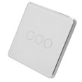 thumbnail image 2 of Interruptor de luz inalámbrico inteligente Panel táctil Control remoto 3 bandas para TUYA Zigbee con sincronización, 2 of 5