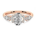 thumbnail image 5 of IGI Certified 4 Carat Oval Shape Lab Grown Diamond Engagement Ring | 14K Rose Gold | Josephine Four Prong Side Stone Diamond Ring | FG-VS1-VS2 Quality Friendly Diamonds, 5 of 7