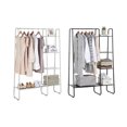 thumbnail image 3 of SunnyPoint Freestanding Clothes Metal Garment and Accessories, Organizer Closet Rack (WHT), 3 of 5