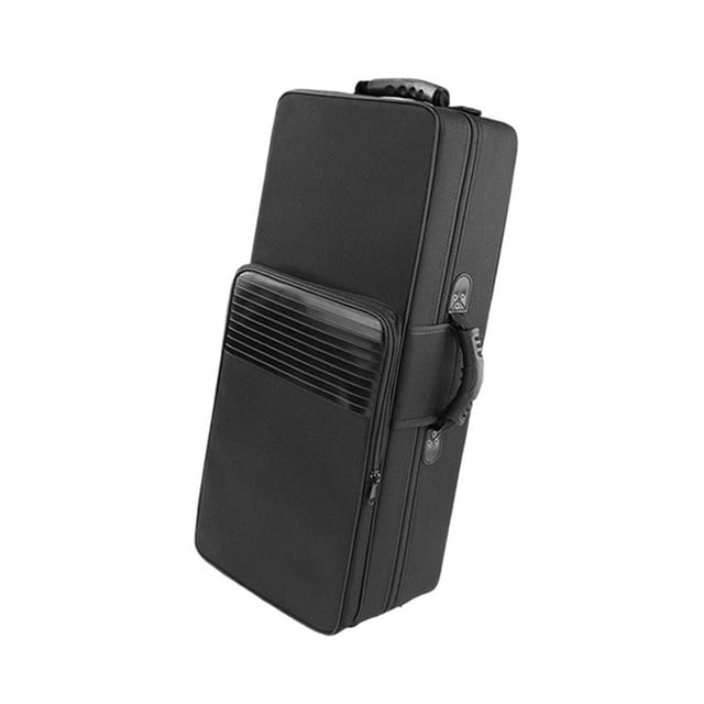 QualitChoice Saxophone Case Lightweight Backpack with Shoulder Handle Straps with Durable Black for Tenor Sax