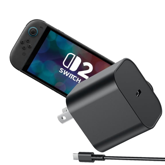Cargador USB tipo C Rápido para N-Switch-2, Fuente de alimentación para consola de videojuegos NS-2 AC Adapter Switch2