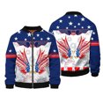 thumbnail image 5 of Chaqueta con estampado del Día de la Independencia para hombre, con bandera nacional de EE. UU., estampado 3D, mangas largas, moda Harajuku, chaquetas de gran tamaño con cremallera, 5 of 5