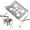 Gray, variant on Dog Grooming Hammock, 2-in-1 Foldable Pet Grooming Bed, Mesh Bath Stand with Strap, Portable Wash Station for Small Pets