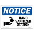 thumbnail image 1 of SignMission OS-NS-D-57-L-13210 Notice Hand Sanitizer Station with Symbol OSHA Decal Sign, 1 of 1