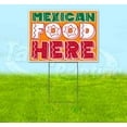 thumbnail image 1 of Mexican Food Here (18" x 24") Yard Sign, Includes Metal Step Stake, 1 of 6