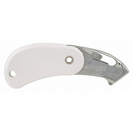 UPC: 0073441004654 | Pacific Handy Cutter Folding Safety Cutter 4 in. White PK12 PSC-2-100