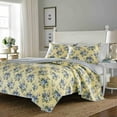 thumbnail image 2 of Laura Ashley  Linley Reversible 3-piece Full/ Queen-size Quilt Set, 2 of 5