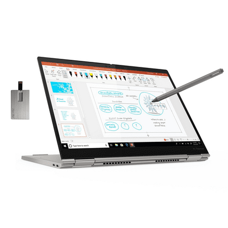 Lenovo Thinkpad X1 Yoga 13.5" 2 in 1 2K Touch Business Laptop, Intel Core i7-1160G7, 16GB RAM, 1TB SSD, Backlight Keyboard, Fingerprint Reader, Win 11 Pro, Gray, 32GB Hotface USB Card