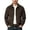 Coffee, variant on Men's Denim Jacket with Button Front and Patch Pockets for Everyday Casual Wear in Autumn Winter, Dark Gray, M
