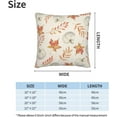 thumbnail image 4 of Fall Pillow Covers 18x18 Set of 2, Fall Pumpkin Maple Leaf Decorative Outdoor Throw Pillow Covers Thanksgiving Autumn Holiday Farmhouse Cushion Case Linen Square for Home Couch Sofa, 4 of 6
