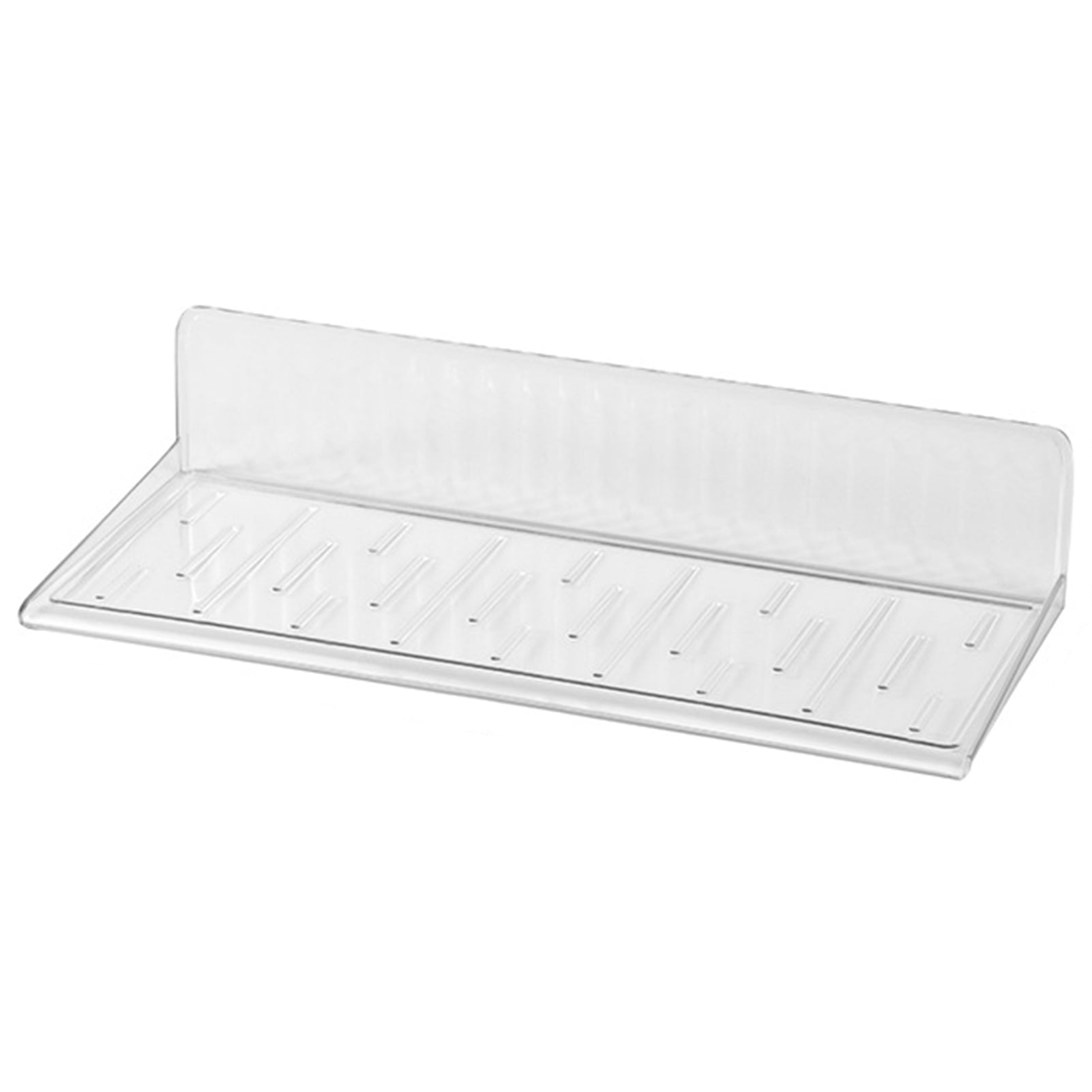 Transparent No Drill Wall Mount Shelf AntiSlip, Great Load Bearing