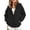 Black, variant on Girls' Girl's Hoodie Jacket with Zip Hooded Jacket Zipper Butterfly Print Pullover Children's Sweat Jacket with Hood Casual Hoodie Y2K Hooded Jacket