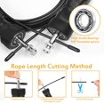 thumbnail image 2 of Racing Bearing Skipping Rope, Skipping Rope with Comfortable Grip, pvc Wire Weight Skipping Rope, Adjustable Length, Skipping Rope for Fitness Training and Boxing, 2 of 7
