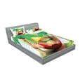 thumbnail image 2 of Ambesonne Beach Fitted Sheet & Pillow Sham Set, Exotic Summer Paradise, Queen, Multicolor, 2 of 2