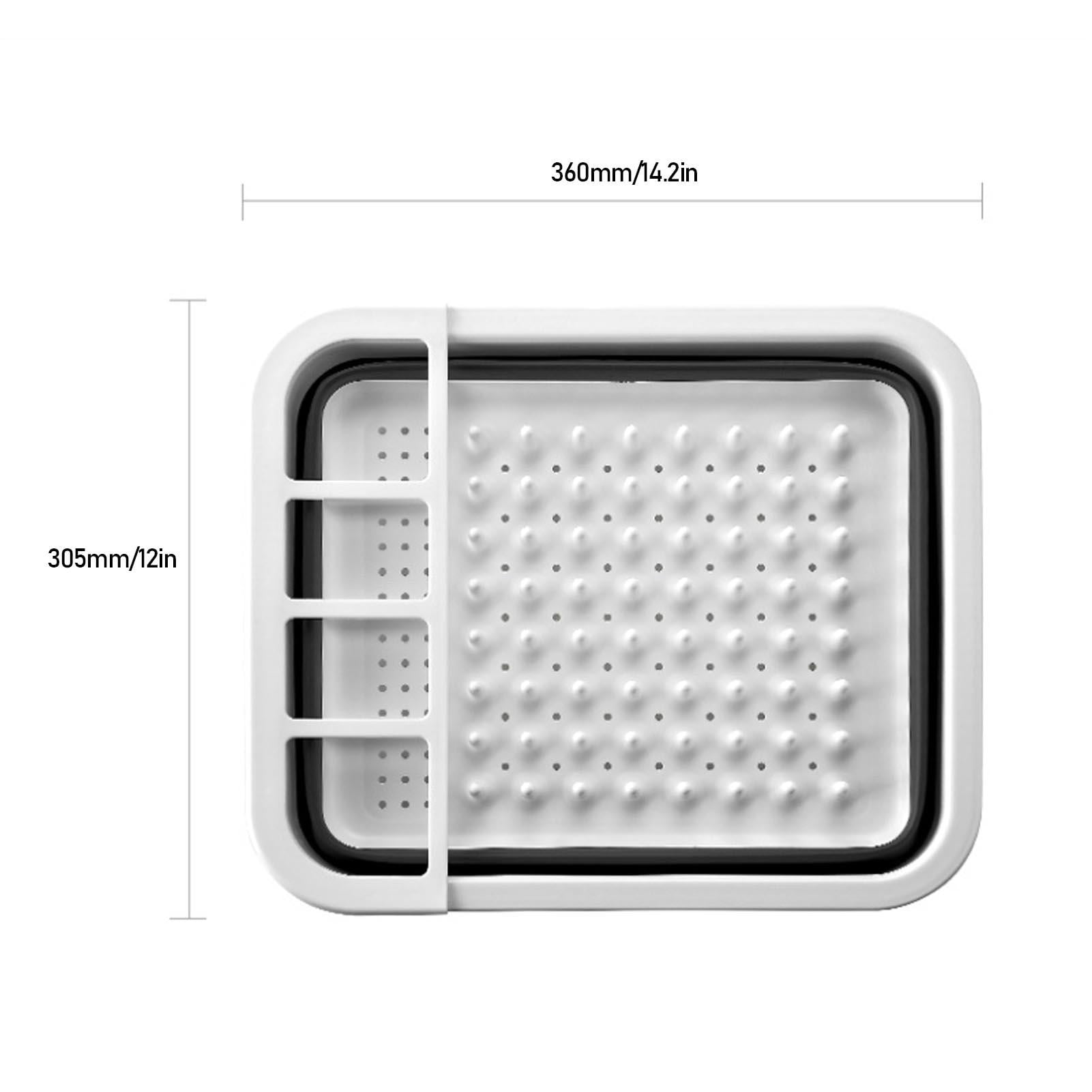Suodoka Foldable Food‑Grade Dish Drying Rack – PP & TPR, Nonslip, Space‑Saving, Scratch‑Resistant, Portable Kitchen & RV Organizer