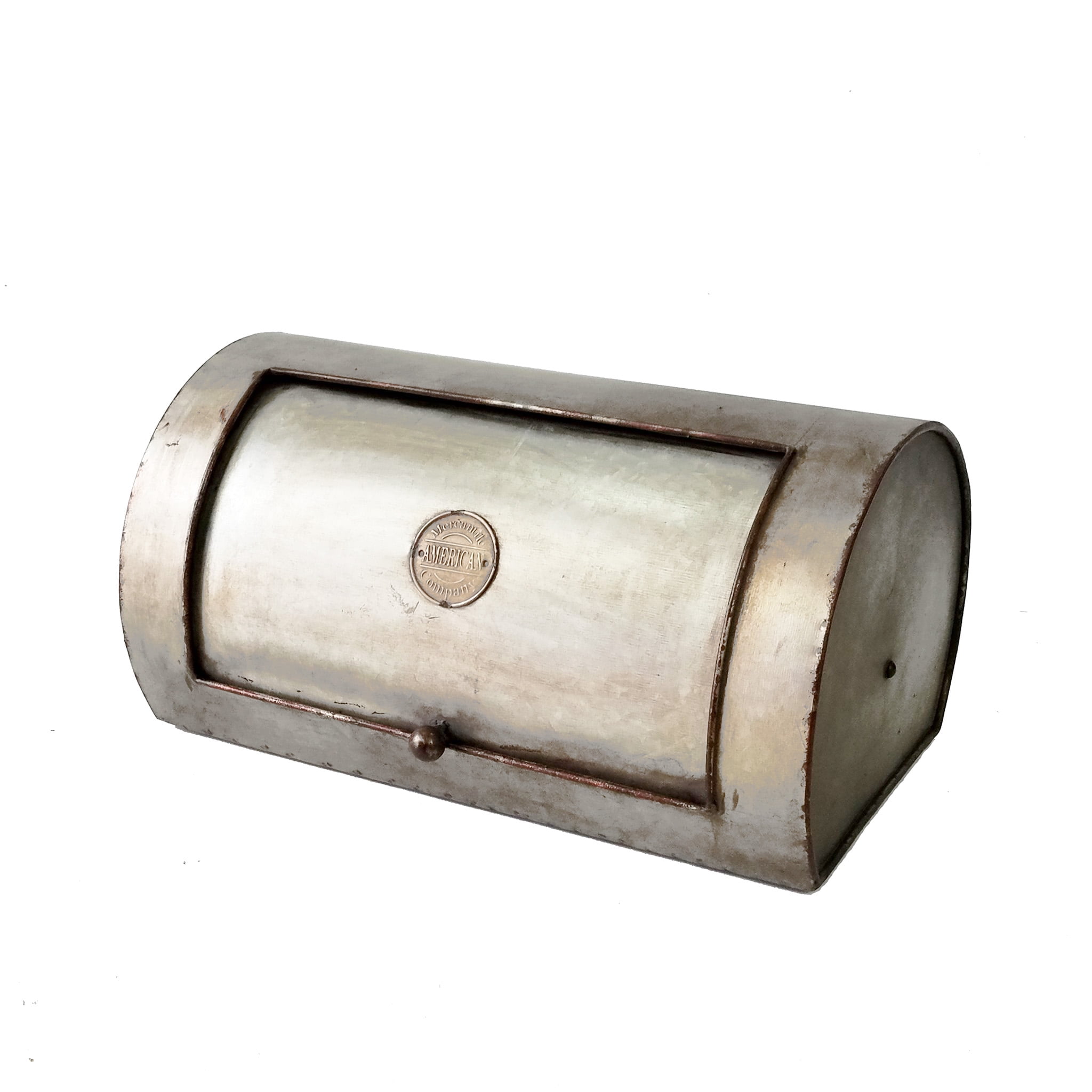 Large Capcity Antiqued Metal Bread Box