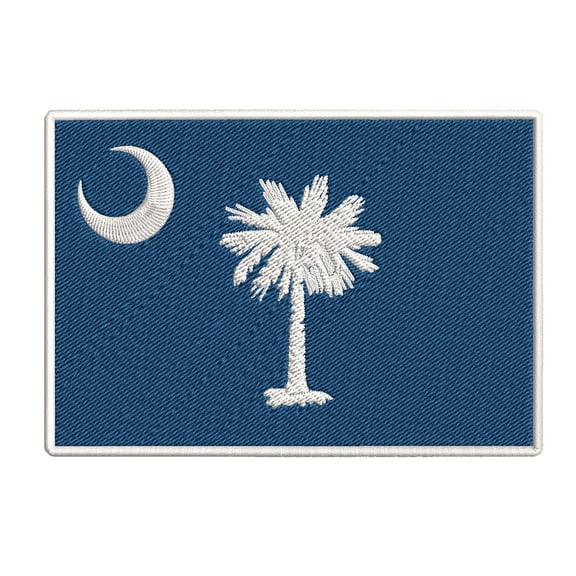 South Carolina Flag Embroidered Iron-on Patch