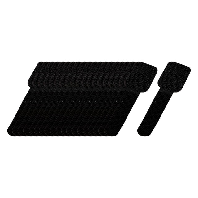 Reusable Appliance Cable Winder Cord Wrapper Wire Cable Organization Cable Holder Self Sticky Cable Ties for School, Bathroom, Computer , 20 piezas negro shamjiam Enrollador de cable