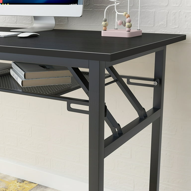 SOGES Folding Desk 47 Inches Computer Desk No Assemble Needed