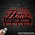 thumbnail image 3 of Craftnamesign Custom Welcome Home Metal Key Holder, Home Decorative Key Holder, Metal Coat Rack, 3 of 5