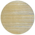 thumbnail image 2 of Addison Rugs Chantille Indoor/Outdoor Transitional Stripes Gold Washable Round Rug, 8' x 8', 2 of 6