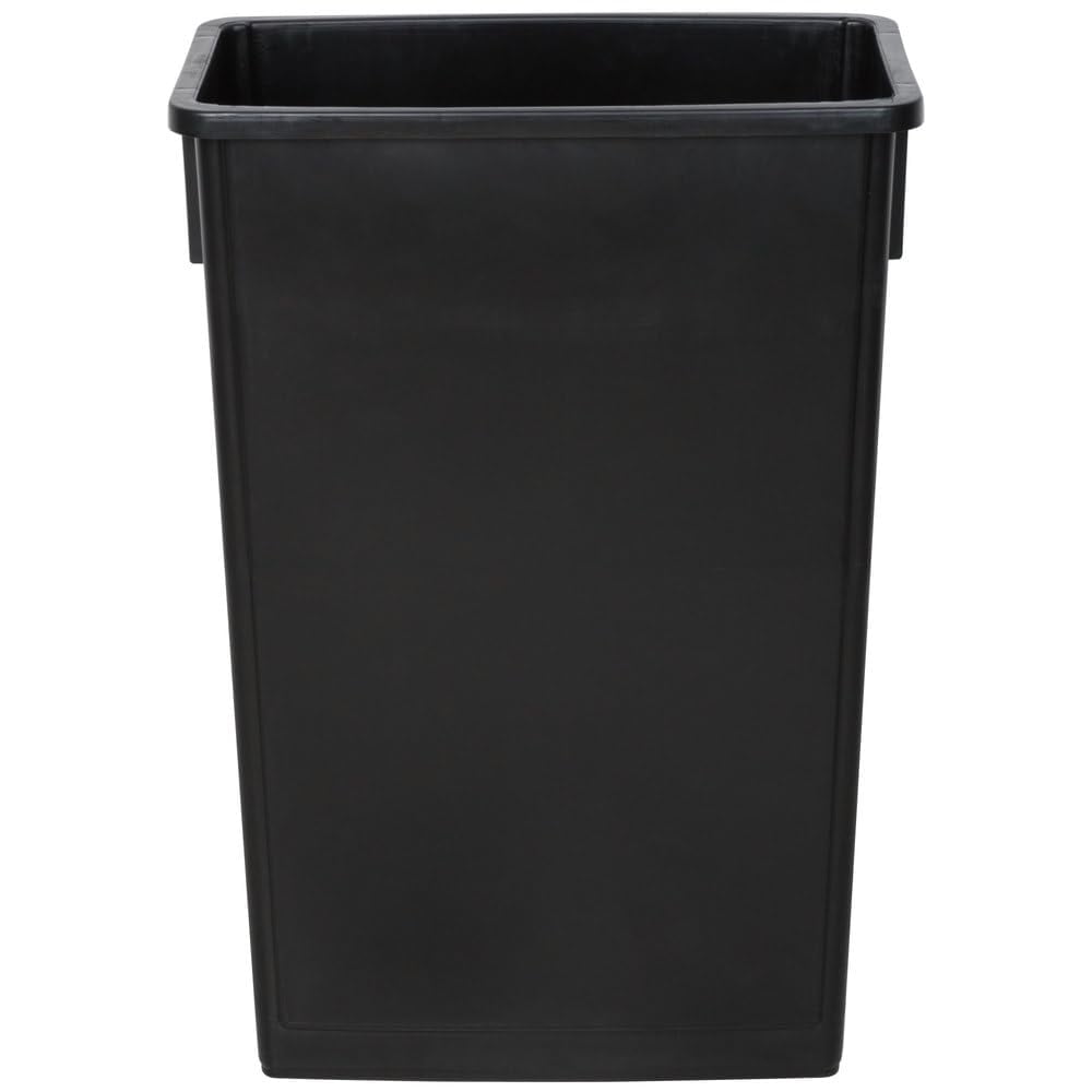 TrueCraftware- 23 Gallon Slim Rectangular Trash Can 20" x 11-1/4" x 29-3/4" Black Color- Wastebasket Garbage Bin Recycling Bin Kitchen Bathroom Bedroom Office Trash can