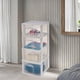 thumbnail image 3 of Italhome Cajonera De Pl&aacute;stico, Cajonera Desarmable Organizador Multiusos De Color Blanco Con 4 Cajones Transparentes Fox, 3 of 9
