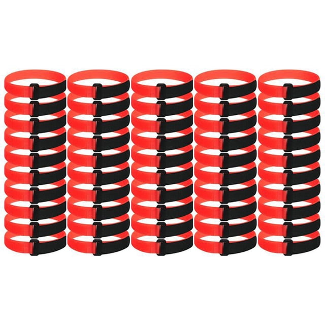 Visland 50 Pcs Sangles de Filet de But de Soccer avec Ruban de Fixation Réutilisables Taille Compacte Portable Faciles à Installer Sangles de Filet de But