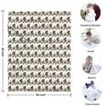 thumbnail image 4 of Brown Bigfoot and Pine Tree Pattern Blanket,Comfortable Soft Flannel Throw Blanket,All Season,Warm Lightweight Blankets for Sofa Bed Couch Living Room Chair,30"x40", 4 of 4