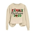 thumbnail image 2 of Merry Christmas Sweatshirts Womens Crewneck Christmas Printed Shirts Loose Long Sleeve Blouses Casual Xmas Sweatshirt Holiday Party Pullover Sweater Tops L, 2 of 8