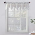 thumbnail image 1 of SUN TEXTILE FLORAL DENTELLE TRANSPARENTE CUISINE VALANCE, 1 of 1