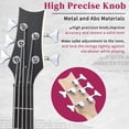 thumbnail image 3 of Ktaxon 44in Electric Bass Guitar with 20W Amp, 4 String Flame Style Bass Guitar Starter Kit, Pink, 3 of 6