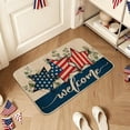 thumbnail image 6 of Beautynvta 4th of July Doormat, American Stars Patriotic Welcome Mat, Non-Slip Entrance Floor Mat for Indoor Outside Front Door Bathroom Kitchen Decor, 15.7x23.6 Inch, 6 of 6