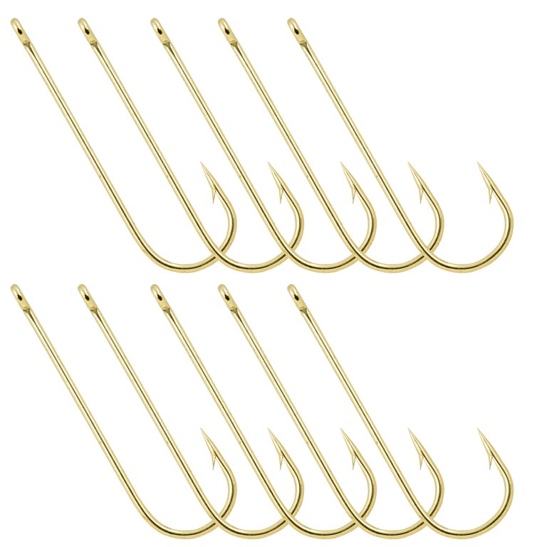 South Bend Gold Aberdeen Hook 10 Pack Size 4 - High Quality