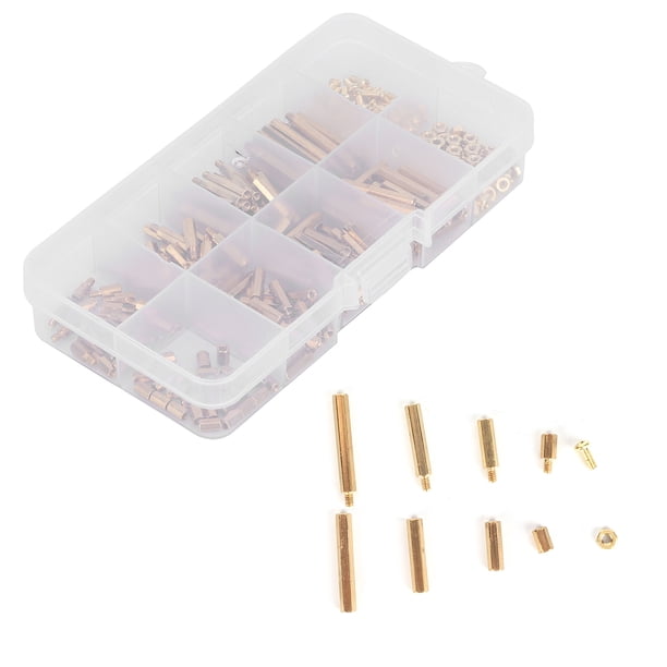 Kit de surtido de tuercas de Tornillo de Separación de latón ANGGREK 320 Piezas para equipos de Oficina electrónica