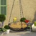 thumbnail image 4 of Plataforma colgante, malla metálica colgante para pájaros, suministros para pájaros, comedero para pájaros optimizado para la excelencia, 4 of 5