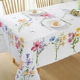 thumbnail image 4 of Spring Summer Tablecloth Rectangle 60x102 Inch,Wrinkle Resistant Pastel Flower Table Cloth, Washable Colorful Table Fabric Decoration for Picnic Dinner Outdoor, 4 of 6