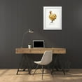 thumbnail image 3 of Hentz, Karl J. 15x18 White Modern Wood Framed Museum Art Print Titled - Gilded Wooden Rooster, 3 of 4